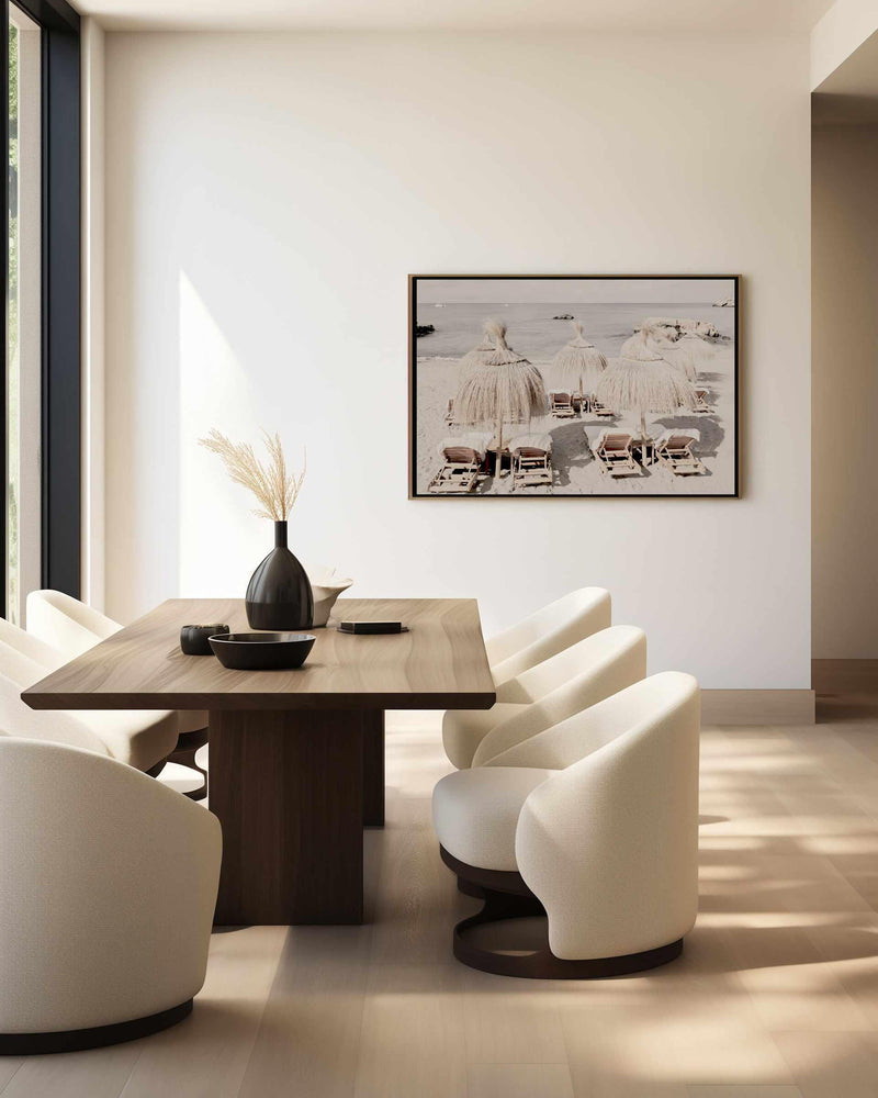 Playa Ibiza by Teigan Geercke | Framed Canvas Art Print from Olive et Oriel where you can shop wallpaper and artworks online