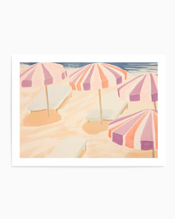 Playful Parasols | Art Print from Olive et Oriel where you can shop wallpaper and artworks online