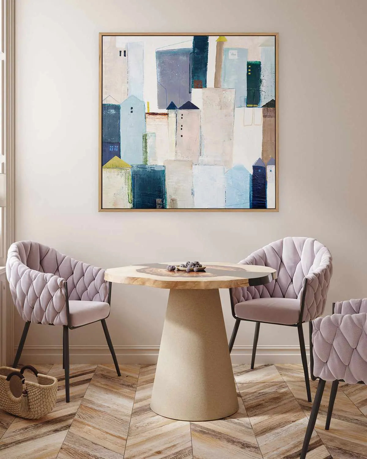 Playground I by Design Fabrikken | Framed Canvas Art Print from Olive et Oriel where you can shop wallpaper and artworks online