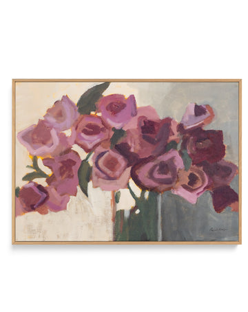 Plum Blooms | Framed Canvas Wall Art