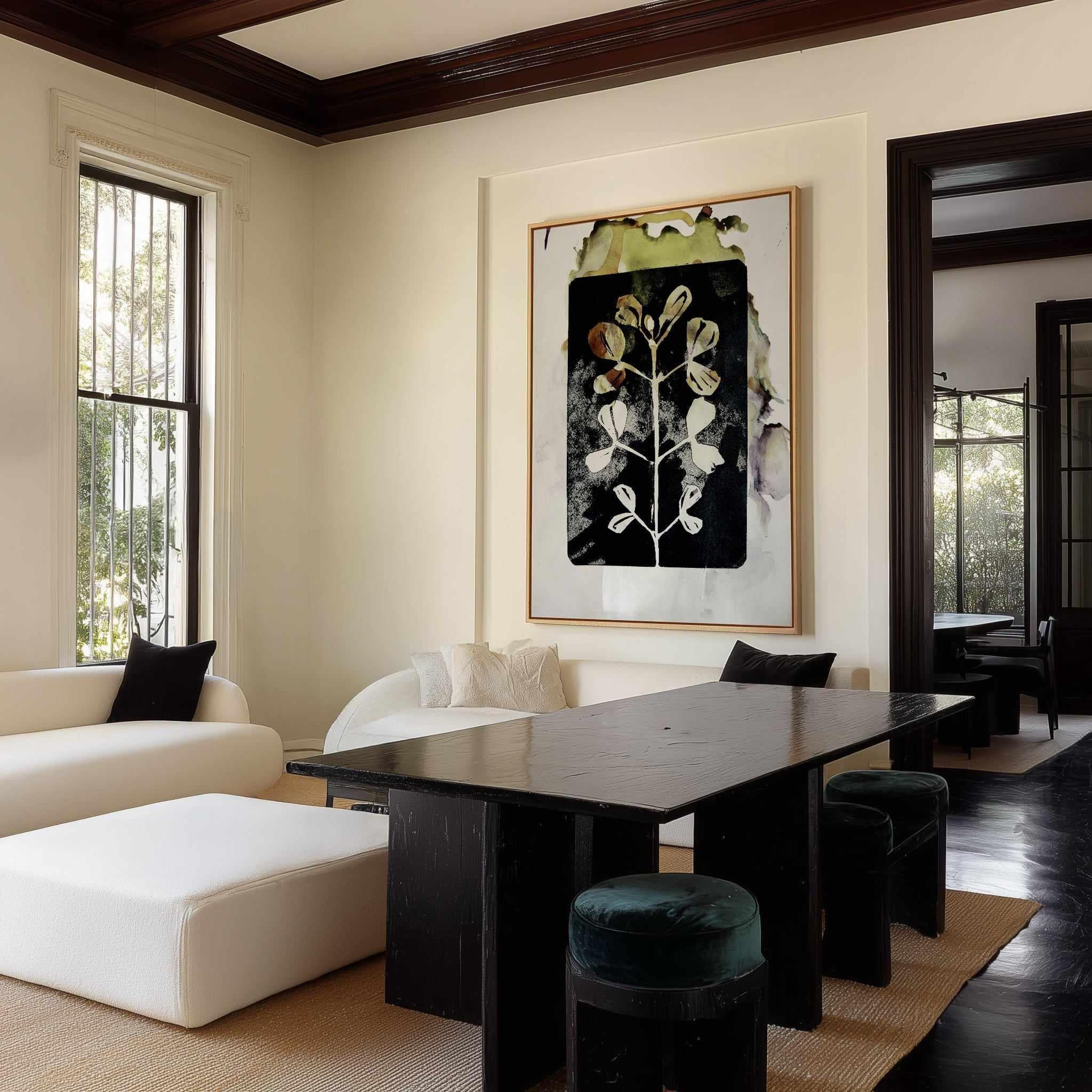 Poetic Botanicals by Doris Schmitz | Framed Canvas Art Print from Olive et Oriel where you can shop wallpaper and artworks online