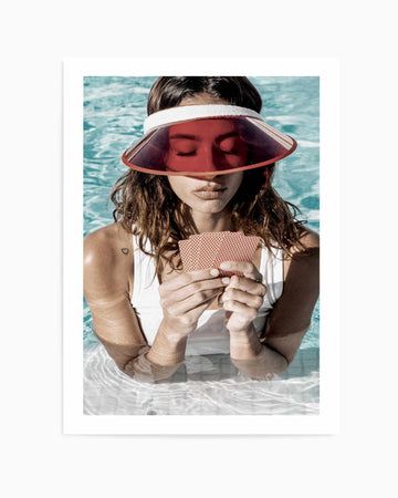 Poker Face - Softly by Teigan Geercke Art Print from Olive et Oriel where you can shop wallpaper and artworks online