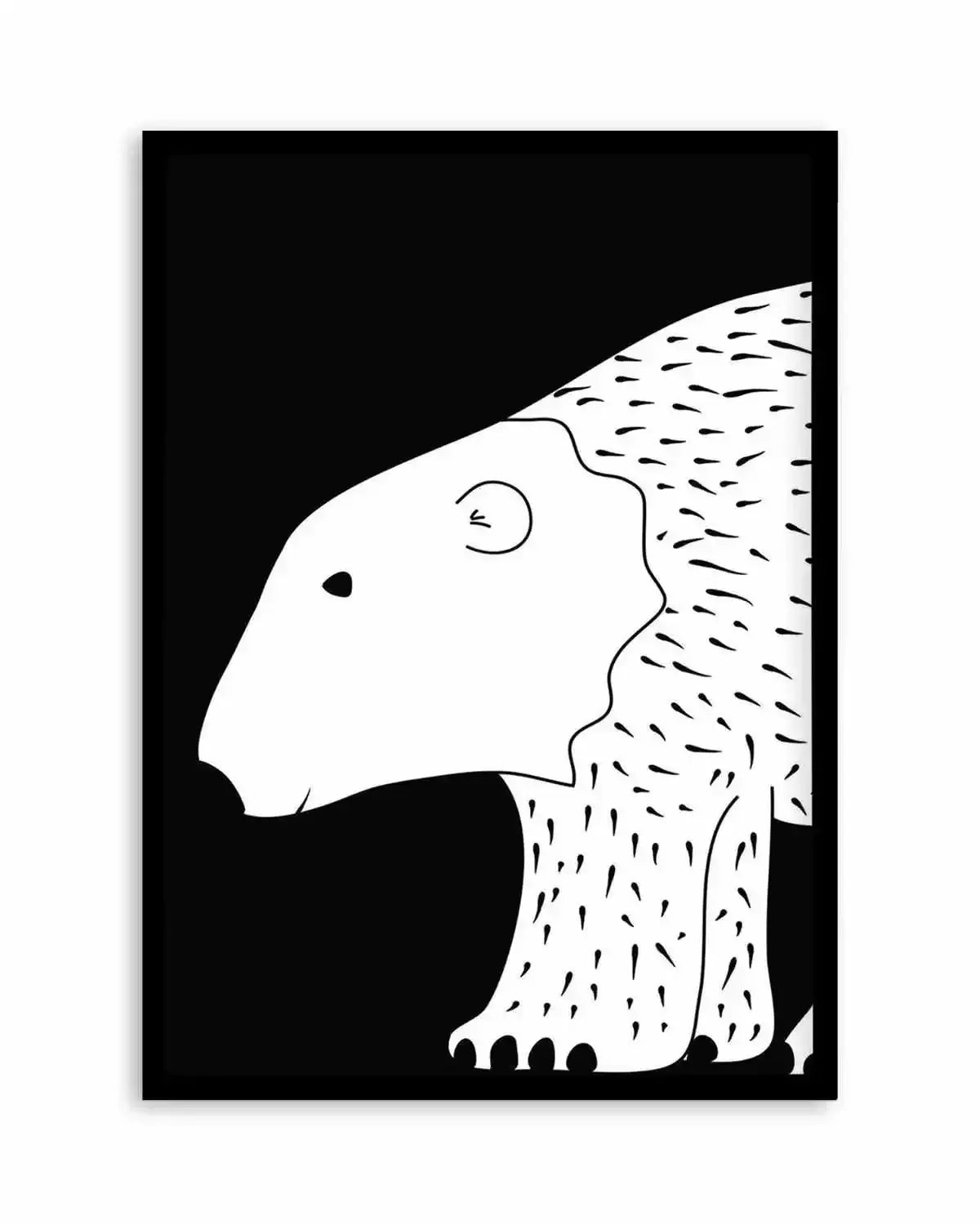 Polar Bear Art Print from Olive et Oriel where you can shop wallpaper and artworks online