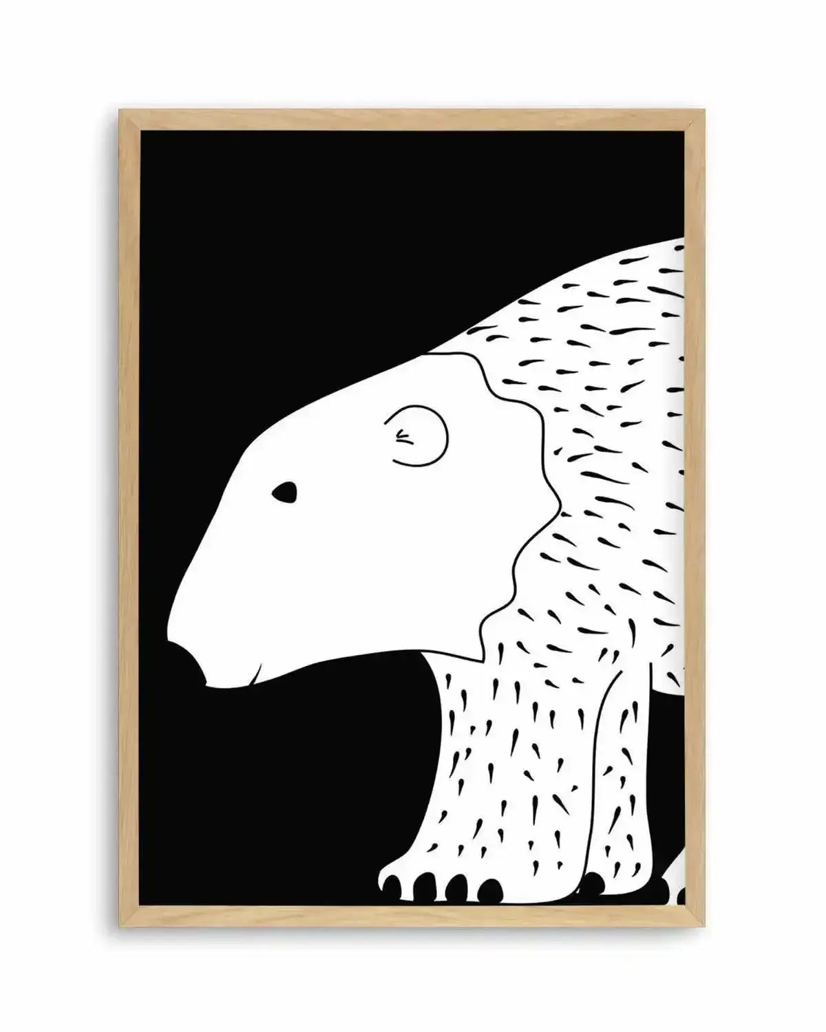 Polar Bear Art Print from Olive et Oriel where you can shop wallpaper and artworks online