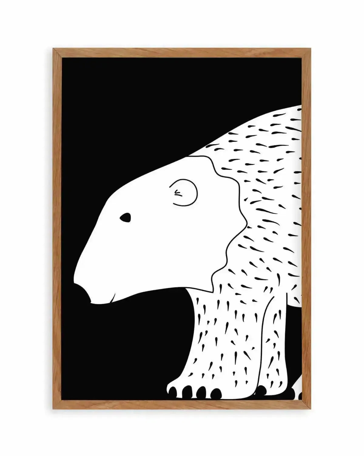 Polar Bear Art Print from Olive et Oriel where you can shop wallpaper and artworks online