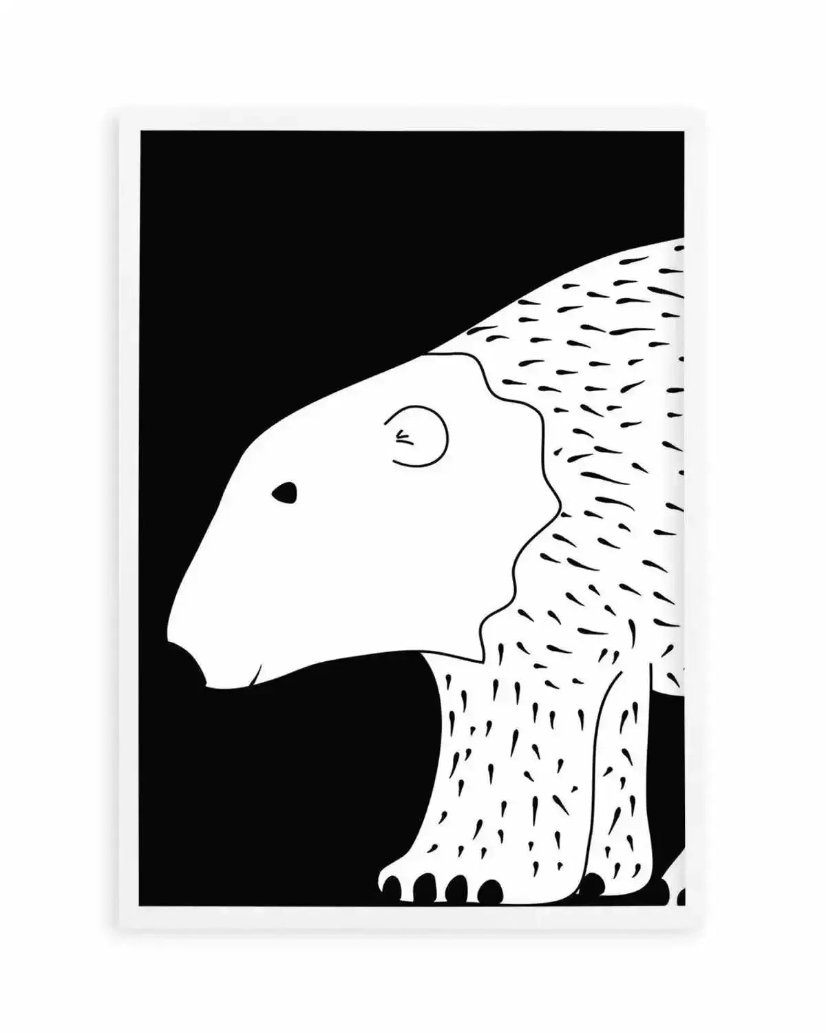 Polar Bear Art Print from Olive et Oriel where you can shop wallpaper and artworks online
