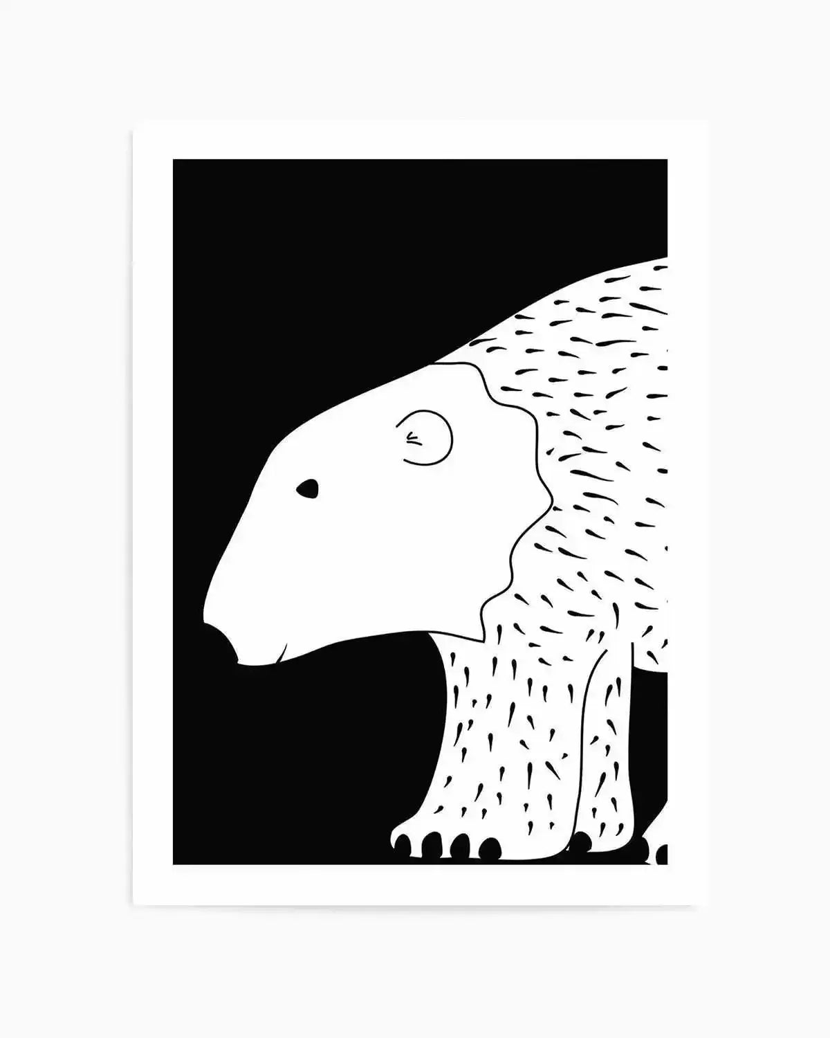Polar Bear Art Print from Olive et Oriel where you can shop wallpaper and artworks online