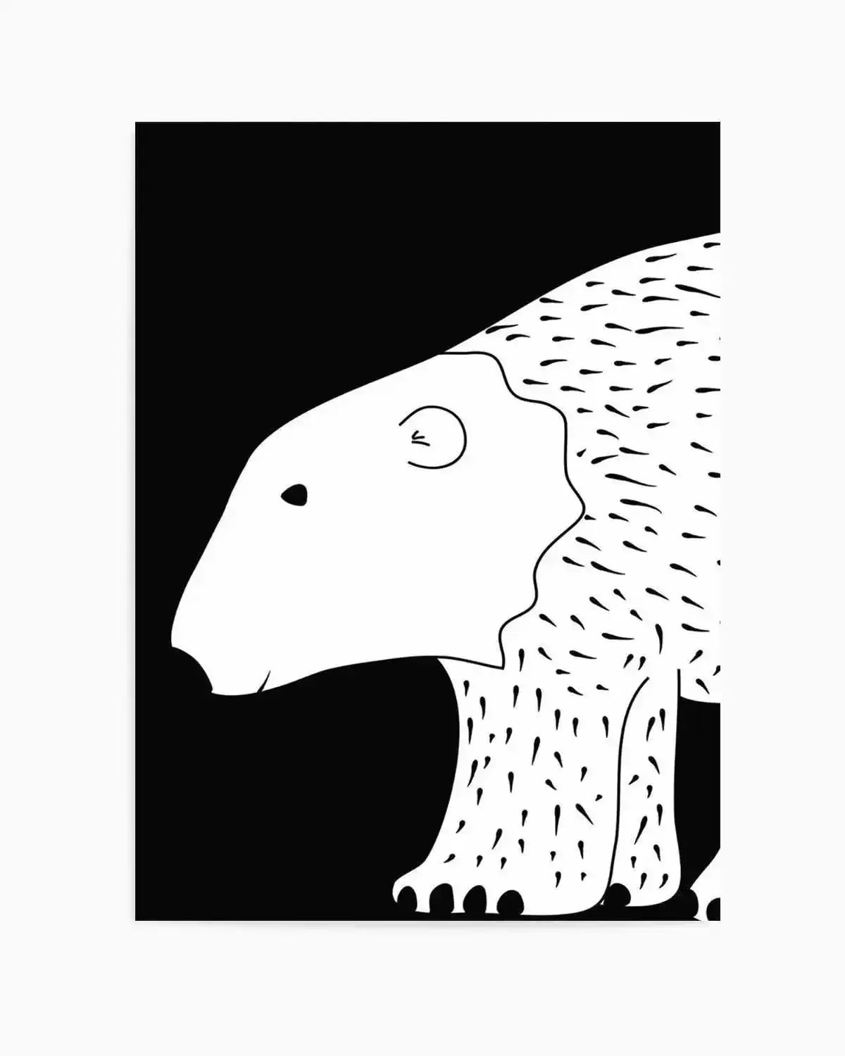 Polar Bear Art Print from Olive et Oriel where you can shop wallpaper and artworks online