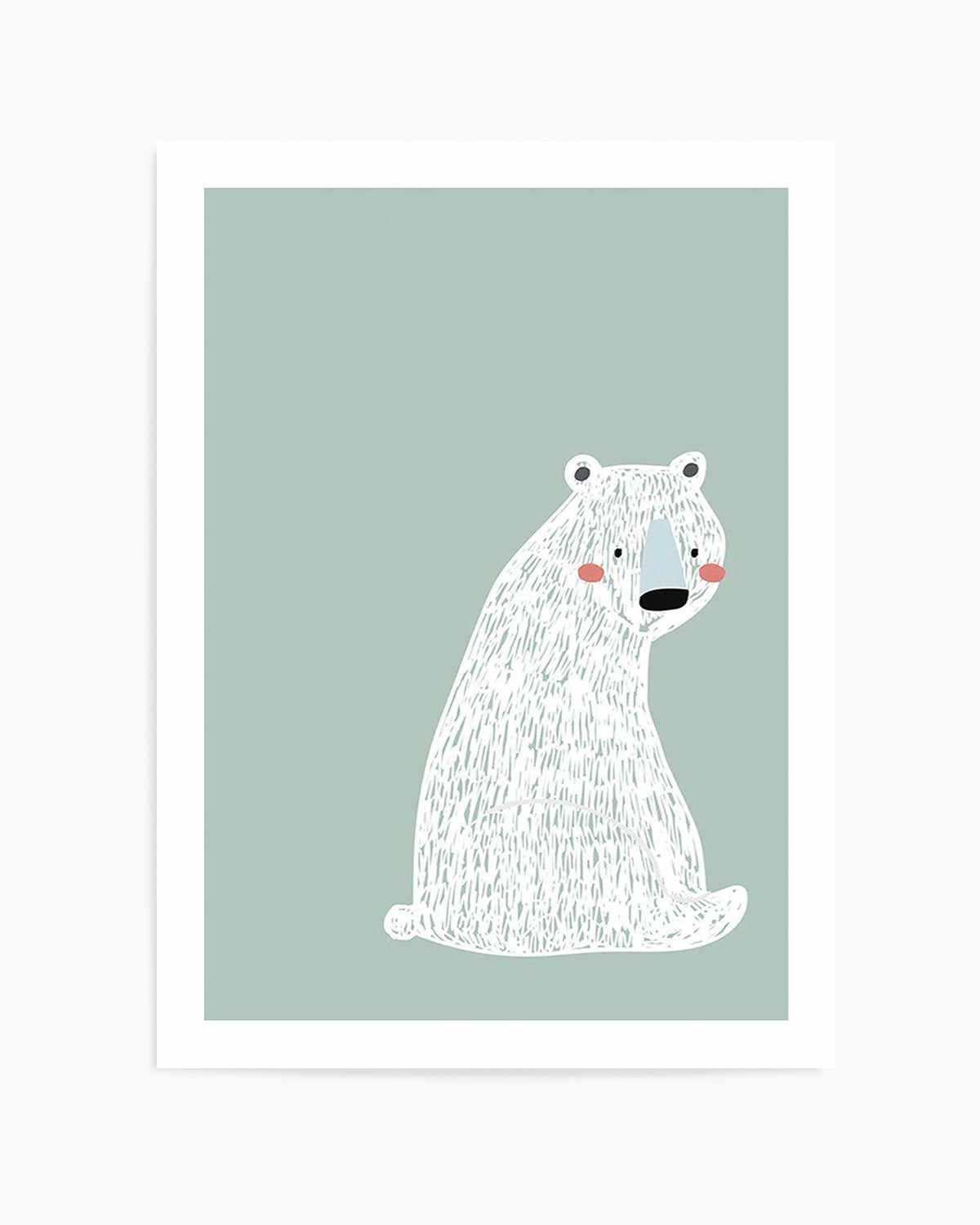 Polar Bear I | Mint Art Print