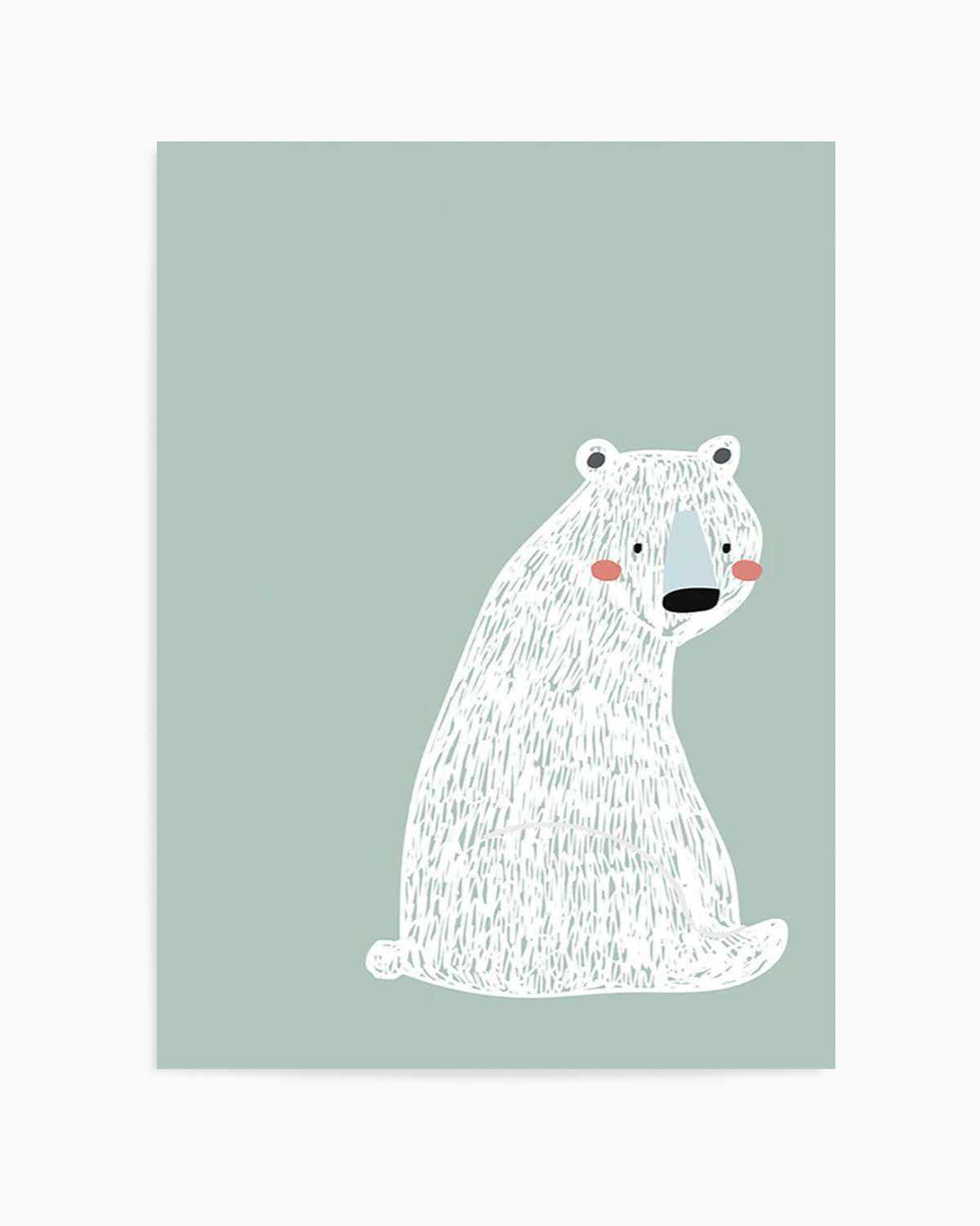 Polar Bear I | Mint Art Print