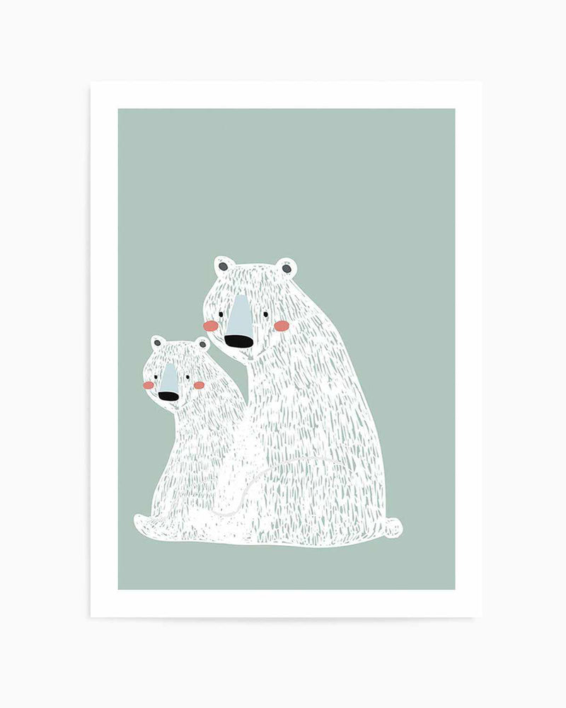 Polar Bear II | Mint Art Print