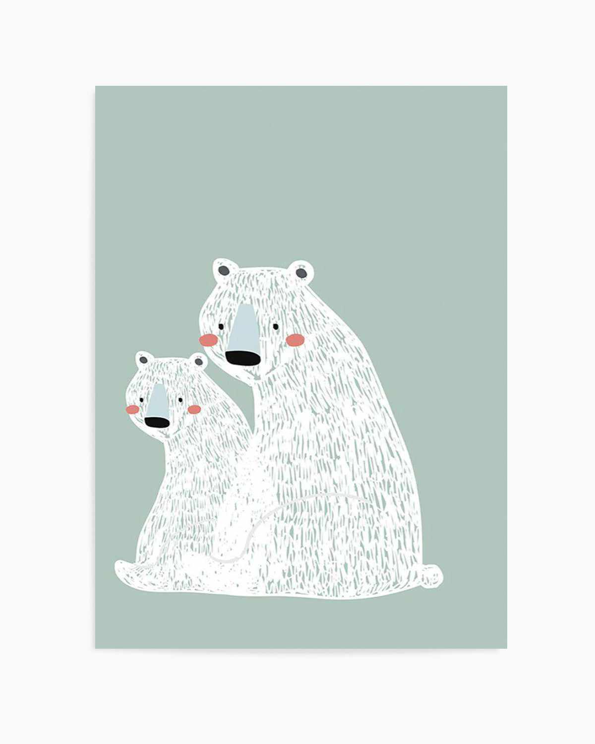 Polar Bear II | Mint Art Print