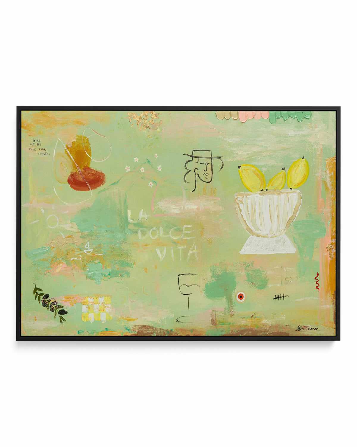 Polvere D'oro by Britney Turner | Framed Canvas Art Print