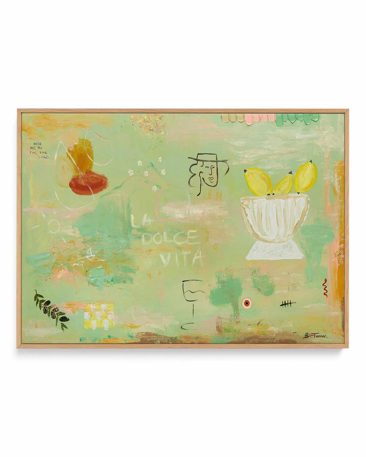 Polvere D'oro by Britney Turner | Framed Canvas Art Print