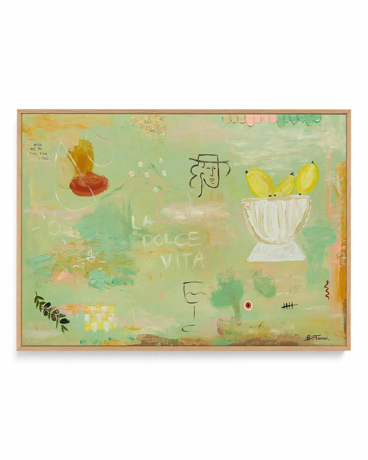 Polvere D'oro by Britney Turner | Framed Canvas Art Print from Olive et Oriel where you can shop wallpaper and artworks online