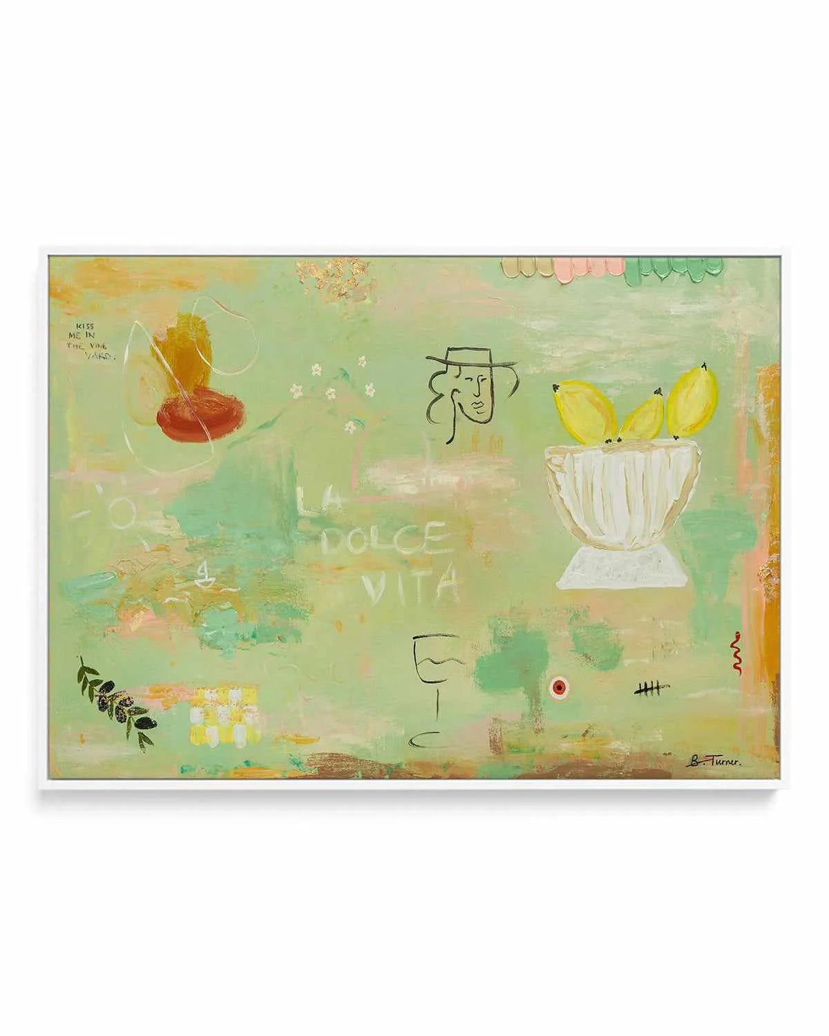 Polvere D'oro by Britney Turner | Framed Canvas Art Print from Olive et Oriel where you can shop wallpaper and artworks online