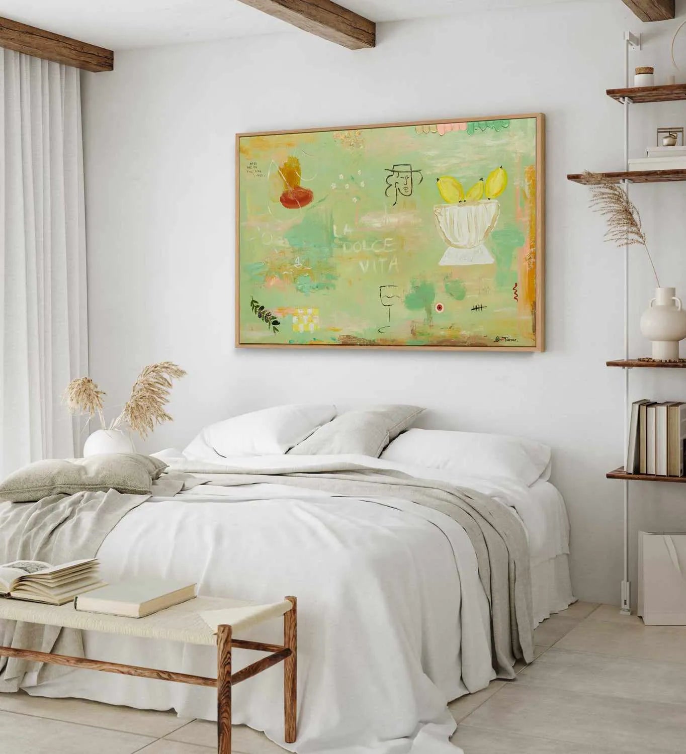 Polvere D'oro by Britney Turner | Framed Canvas Art Print from Olive et Oriel where you can shop wallpaper and artworks online