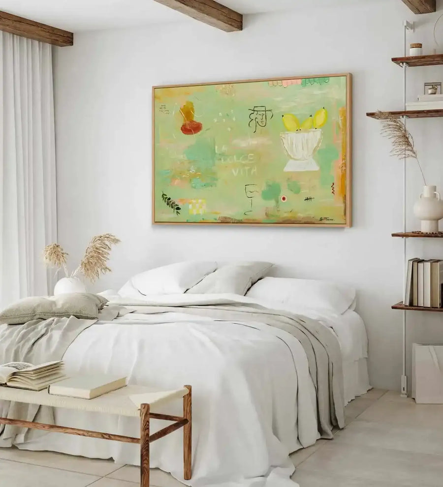 Polvere D'oro by Britney Turner | Framed Canvas Art Print from Olive et Oriel where you can shop wallpaper and artworks online