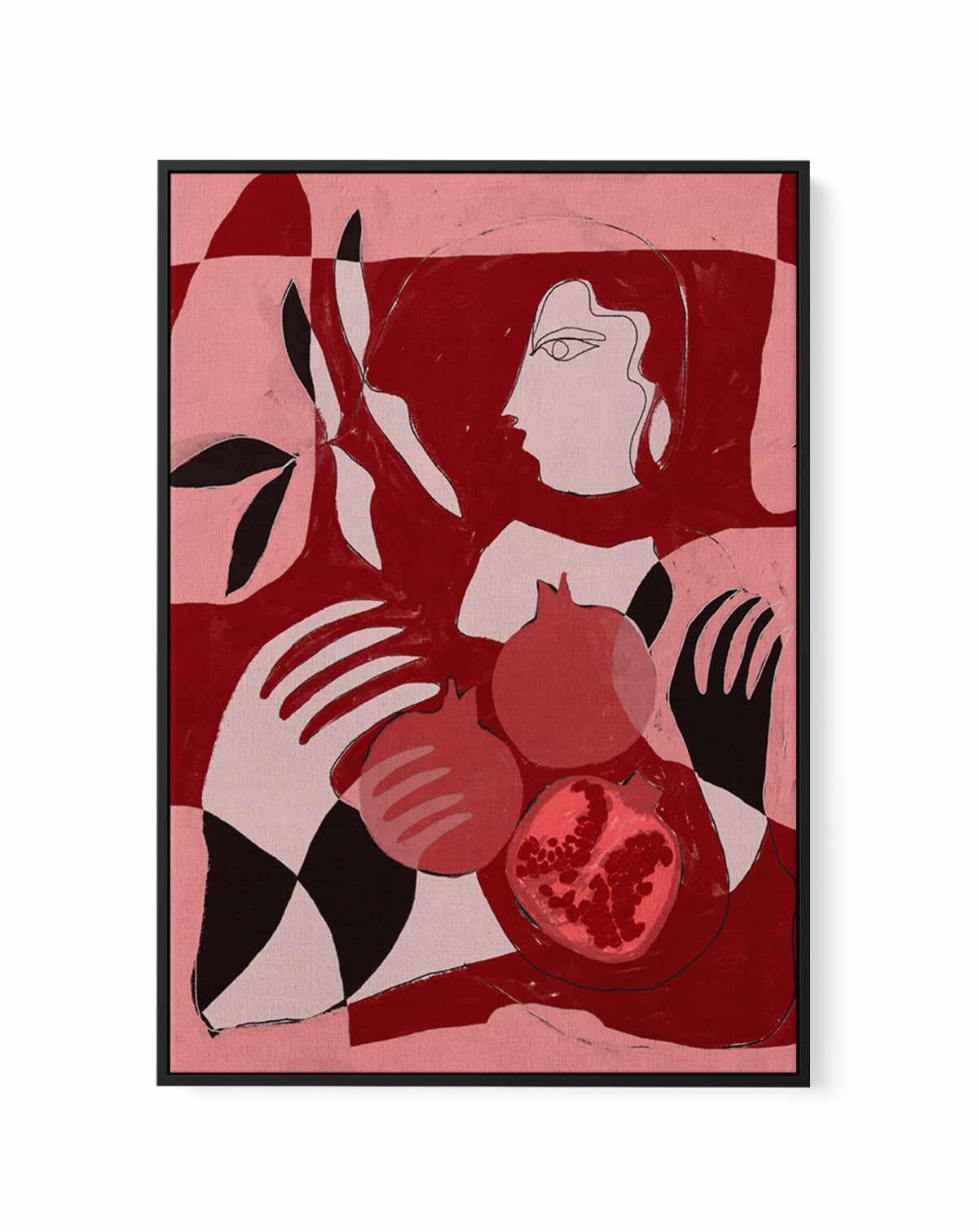 Pomegranate Of The Soul 2 by Shatha Al Dafai | Framed Canvas Art Print from Olive et Oriel where you can shop wallpaper and artworks online