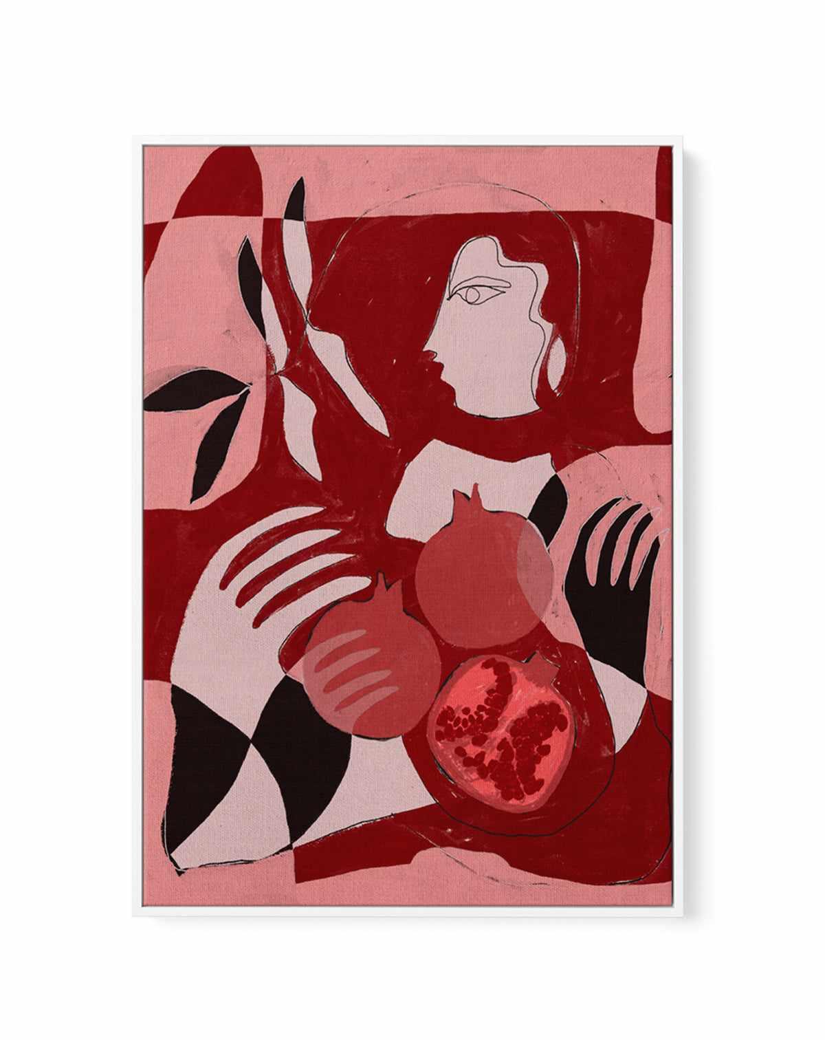 Pomegranate Of The Soul 2 by Shatha Al Dafai | Framed Canvas Art Print from Olive et Oriel where you can shop wallpaper and artworks online