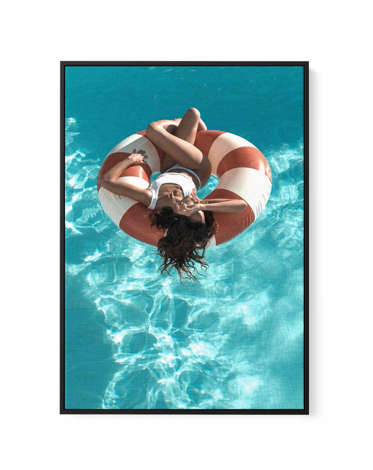 Pool Club by Teigan Geercke | Framed Canvas Art Print from Olive et Oriel where you can shop wallpaper and artworks online