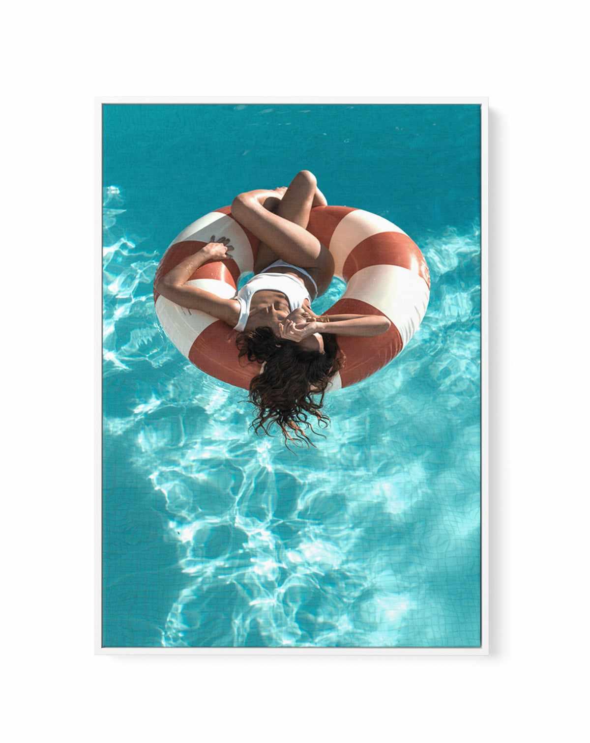 Pool Club by Teigan Geercke | Framed Canvas Art Print from Olive et Oriel where you can shop wallpaper and artworks online