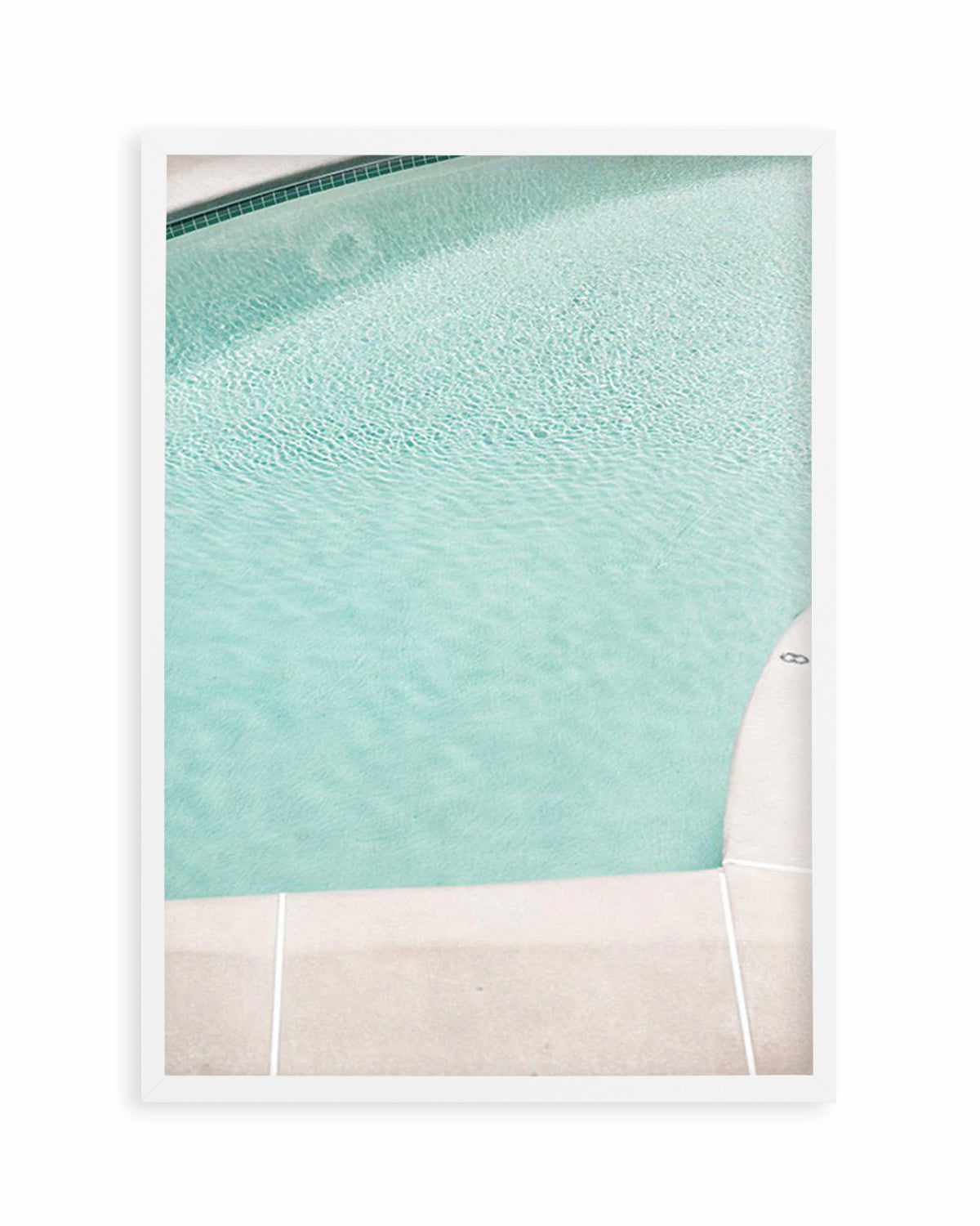 Pool Curves Art Print