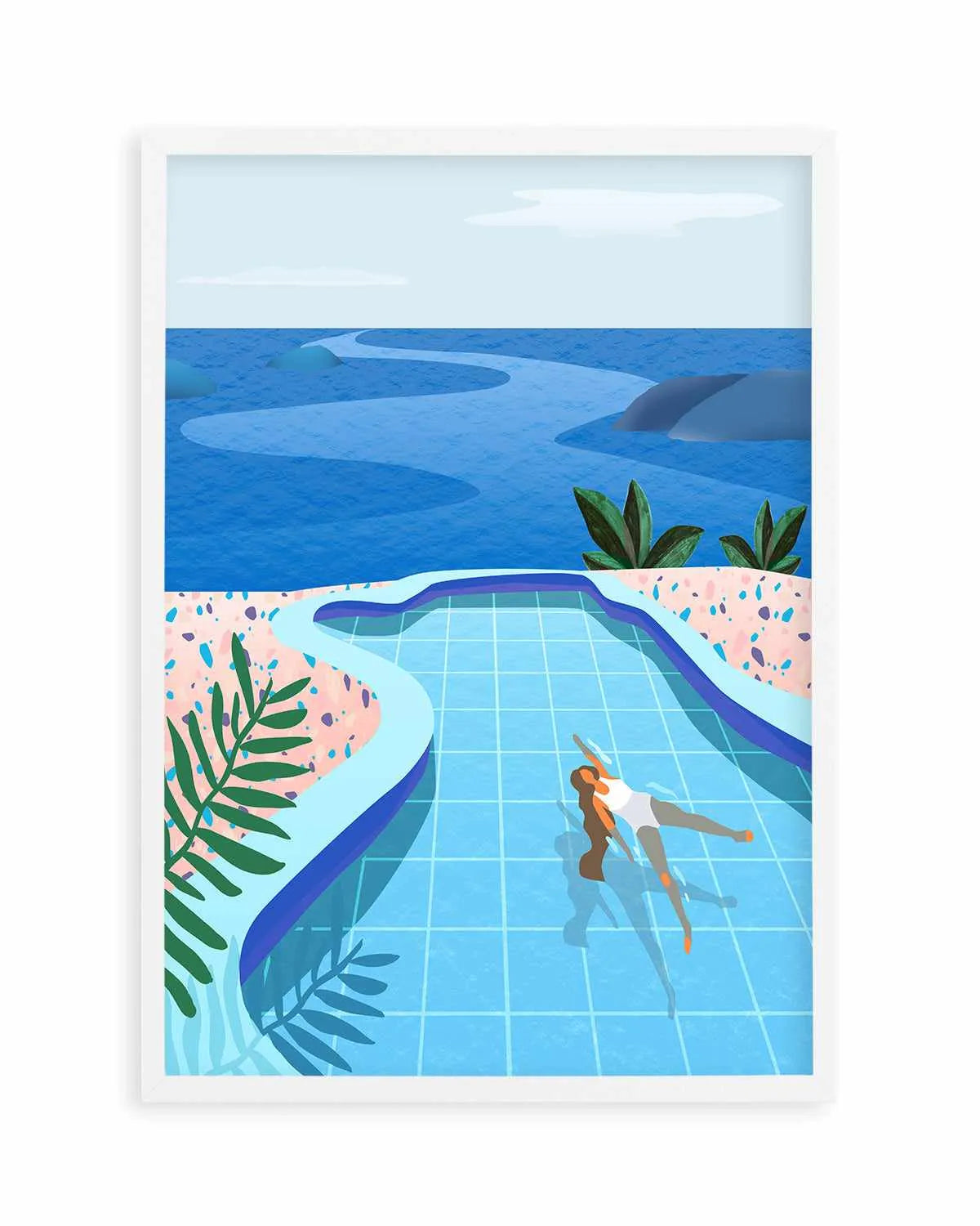 Pool Days by Petra Lizde Art Print from Olive et Oriel where you can shop wallpaper and artworks online