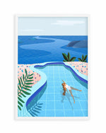 Pool Days by Petra Lizde Art Print