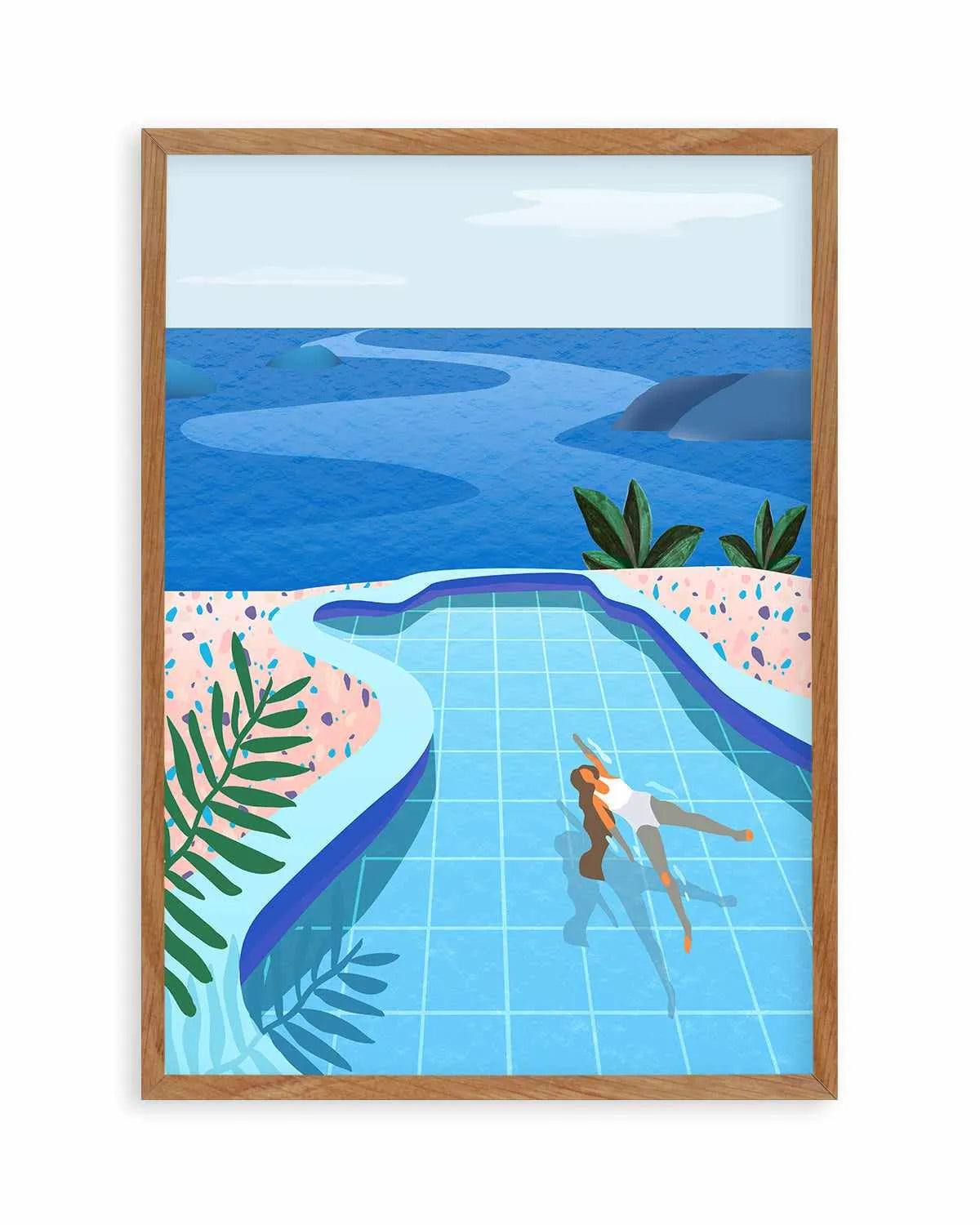 Pool Days by Petra Lizde Art Print from Olive et Oriel where you can shop wallpaper and artworks online