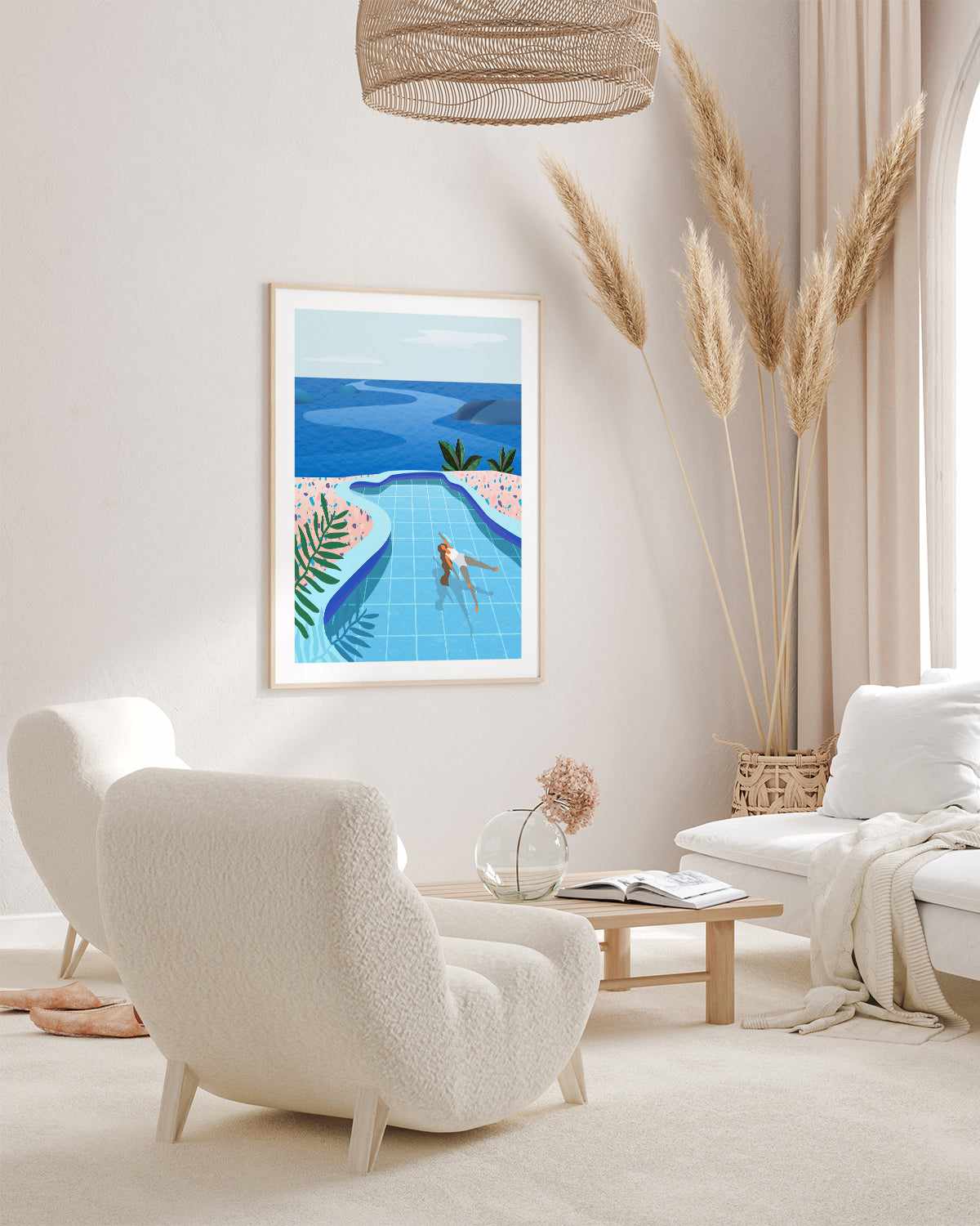 Pool Days by Petra Lizde Art Print