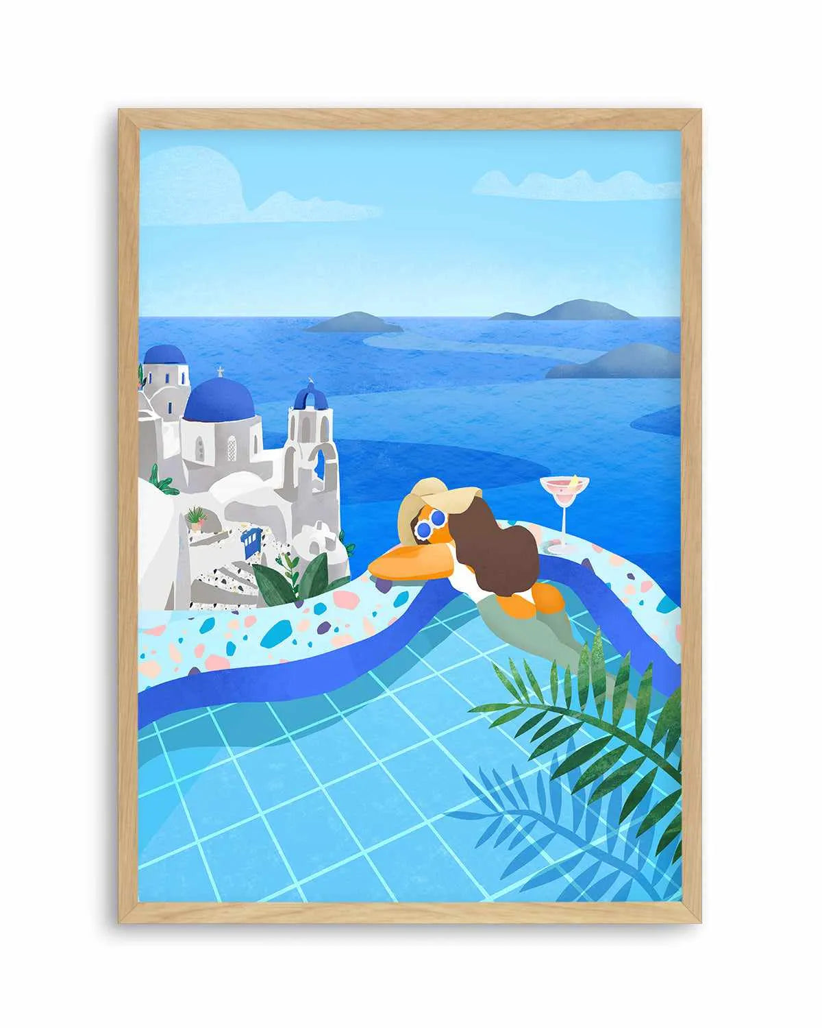 Pool Girl by Petra Lizde Art Print from Olive et Oriel where you can shop wallpaper and artworks online