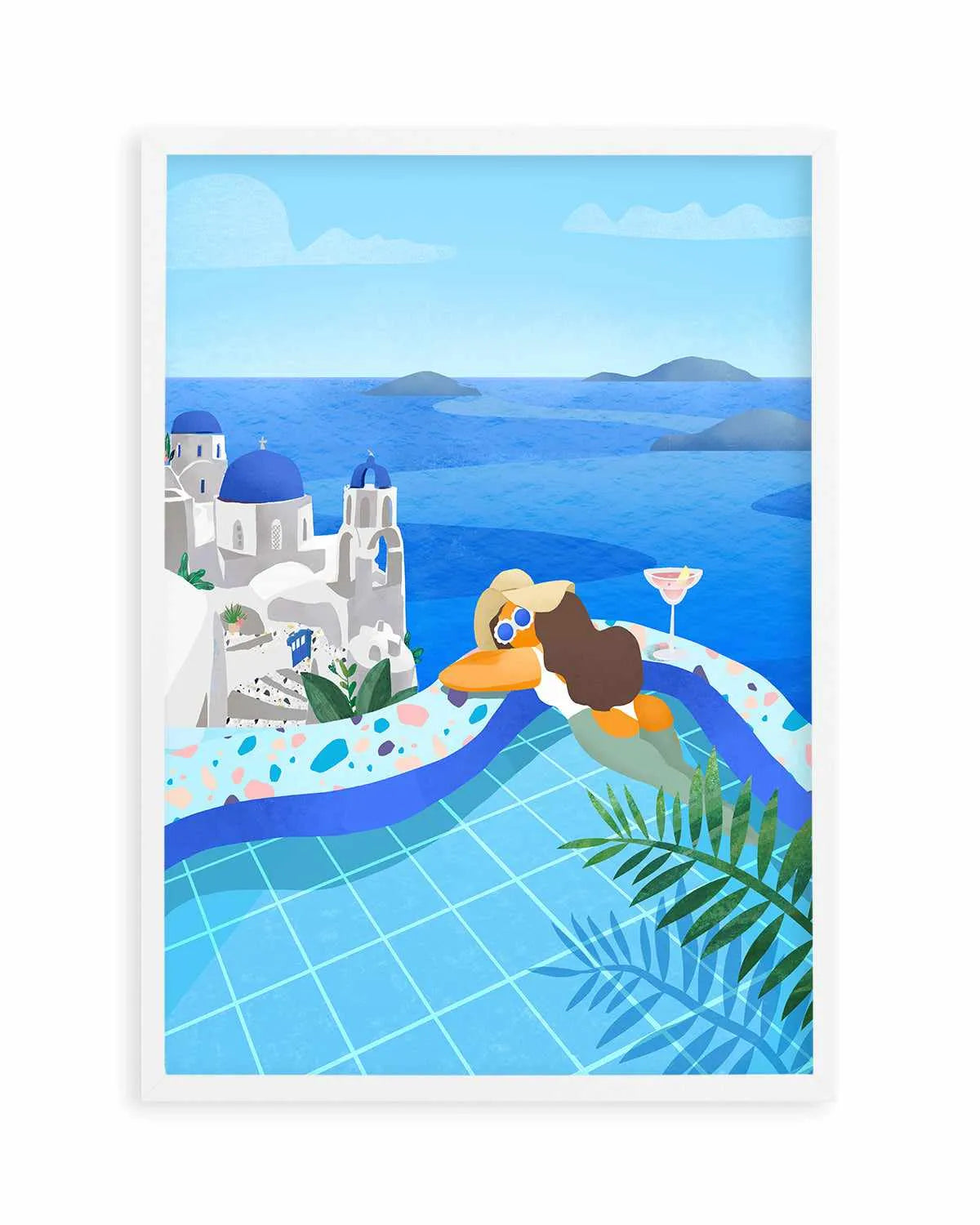 Pool Girl by Petra Lizde Art Print from Olive et Oriel where you can shop wallpaper and artworks online