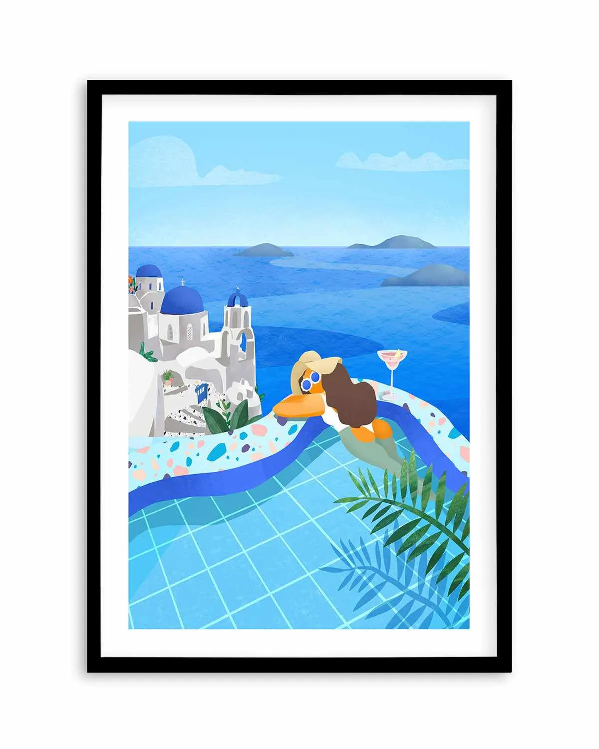 Pool Girl by Petra Lizde Art Print from Olive et Oriel where you can shop wallpaper and artworks online