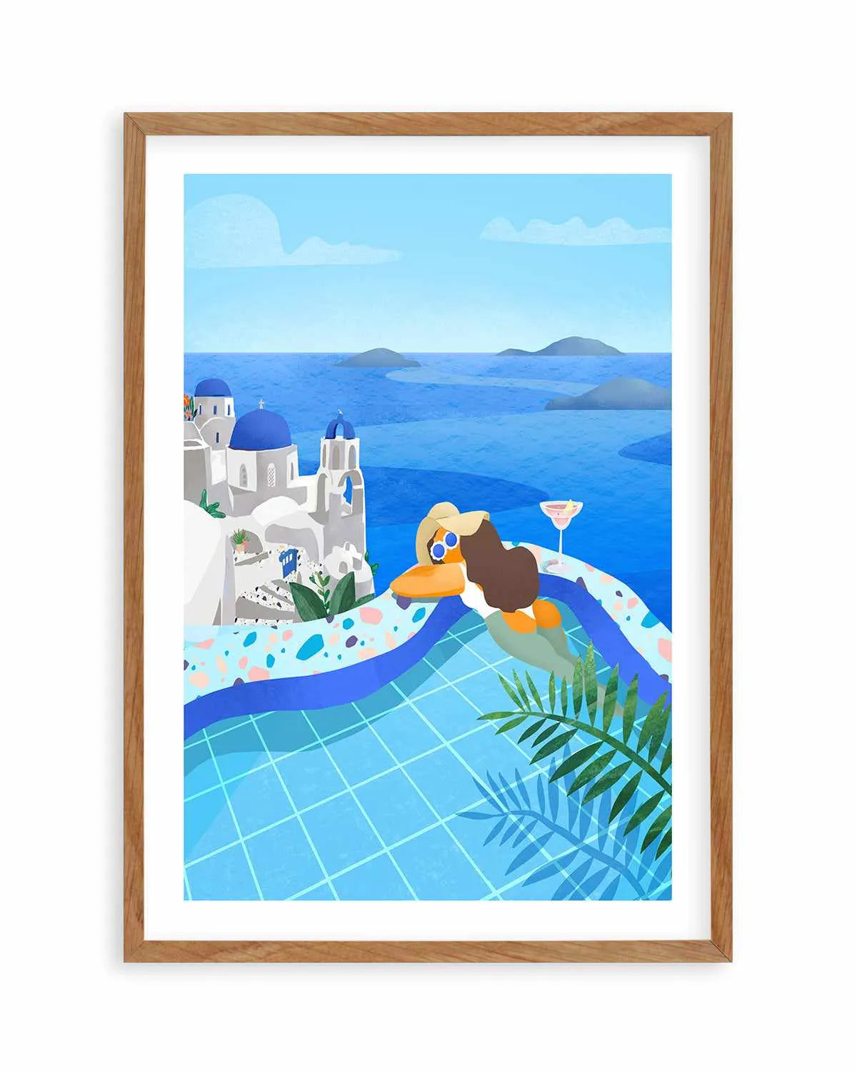 Pool Girl by Petra Lizde Art Print from Olive et Oriel where you can shop wallpaper and artworks online
