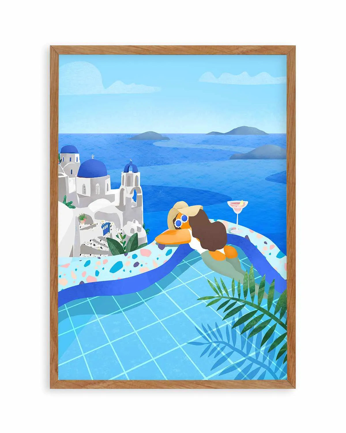 Pool Girl by Petra Lizde Art Print from Olive et Oriel where you can shop wallpaper and artworks online