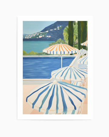 Pool Side Lake Como I | Art Print from Olive et Oriel where you can shop wallpaper and artworks online