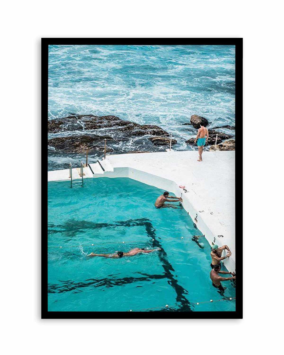 Pool of Men Art Print