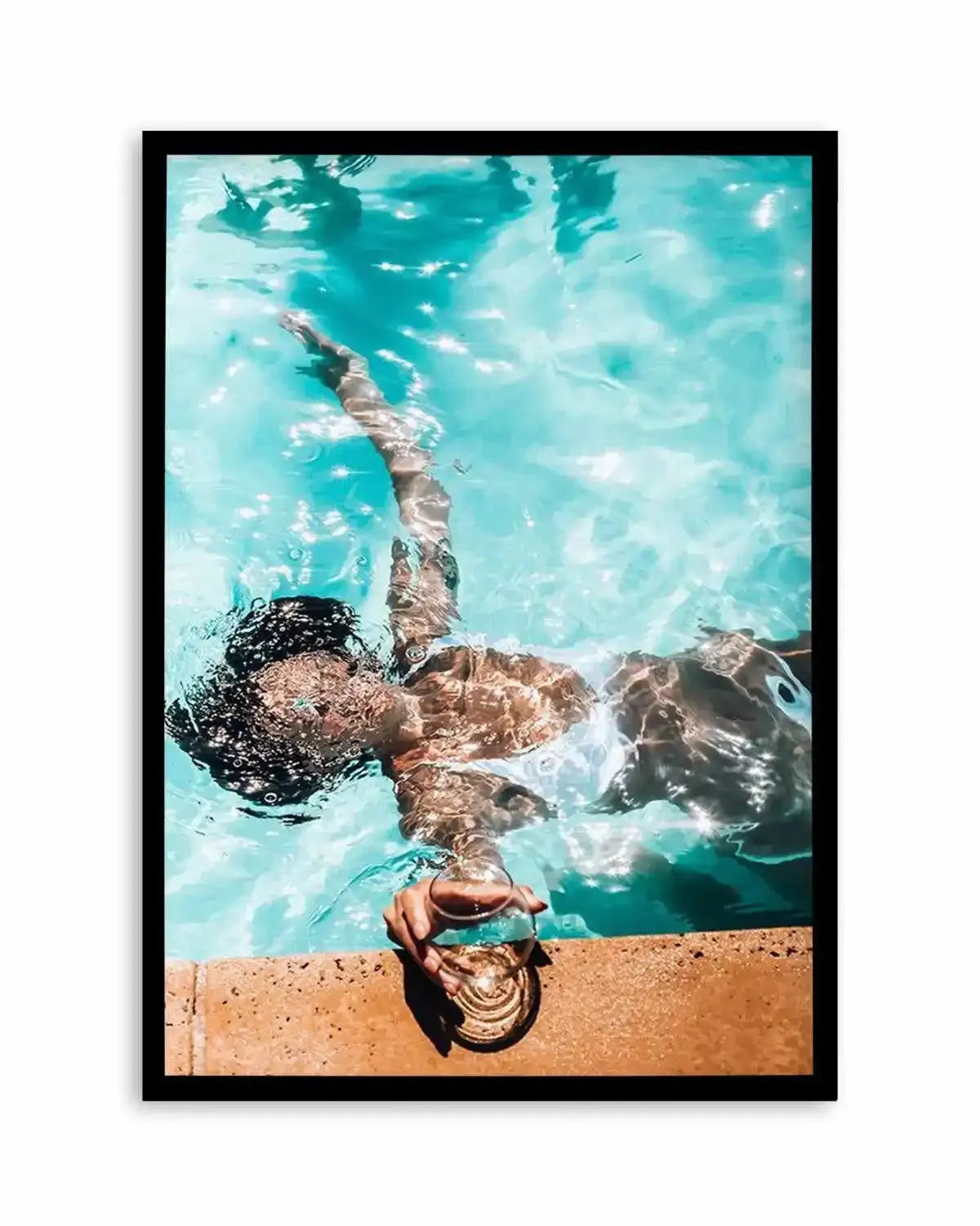 Poolside Bliss Art Print from Olive et Oriel where you can shop wallpaper and artworks online