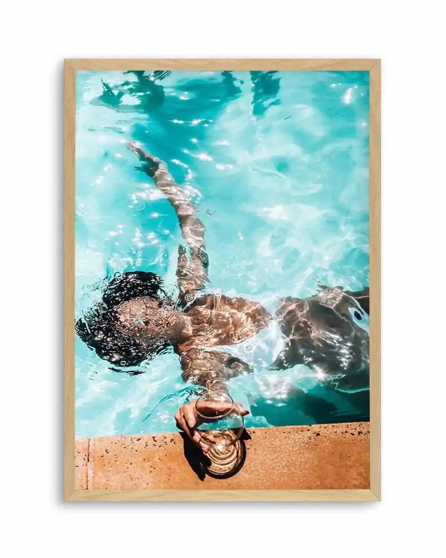 Poolside Bliss Art Print from Olive et Oriel where you can shop wallpaper and artworks online