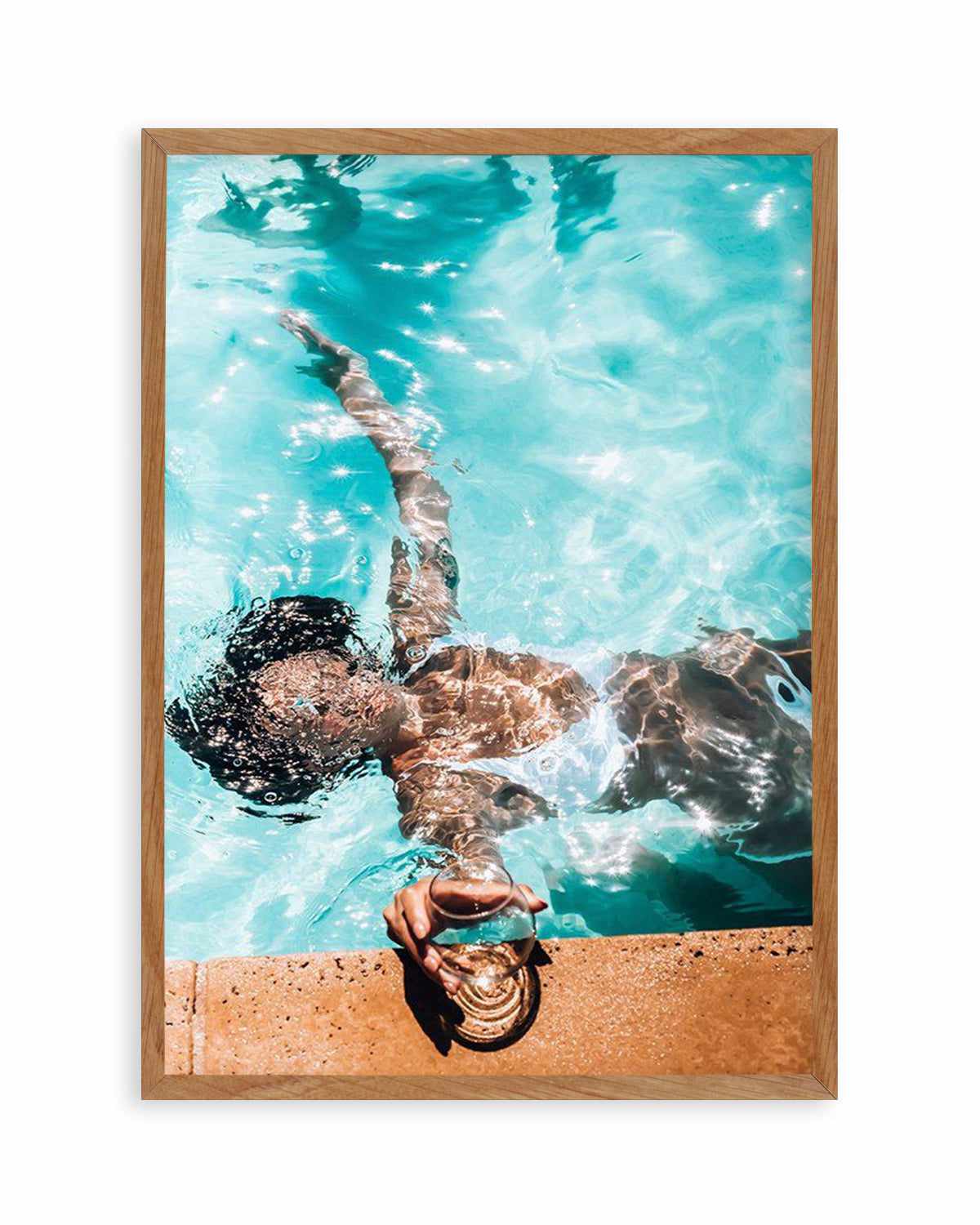 Poolside Bliss Art Print