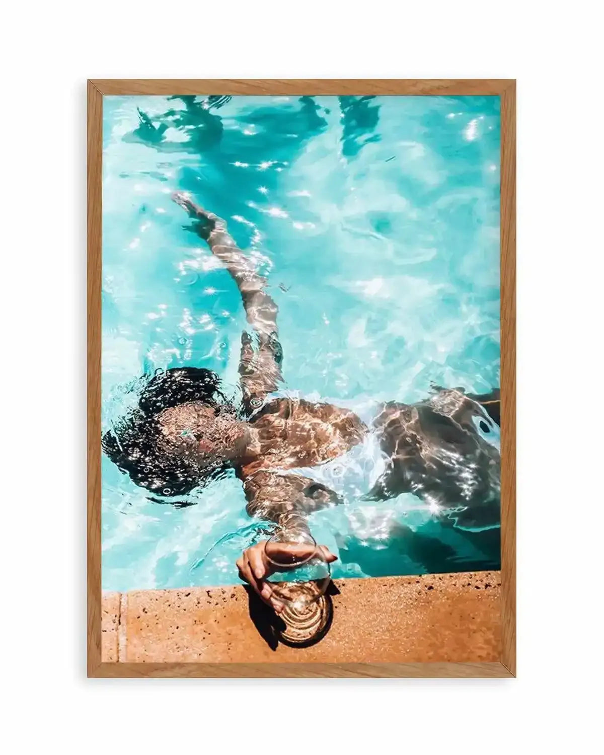 Poolside Bliss Art Print from Olive et Oriel where you can shop wallpaper and artworks online