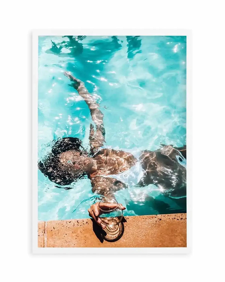Poolside Bliss Art Print from Olive et Oriel where you can shop wallpaper and artworks online