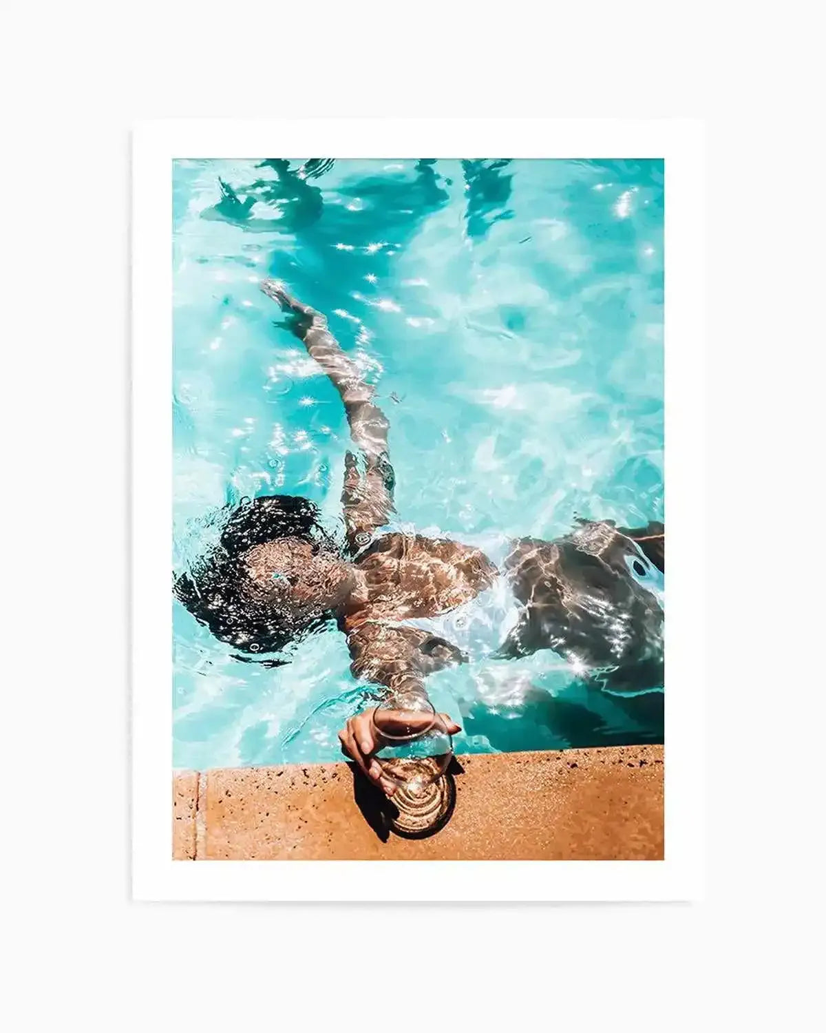 Poolside Bliss Art Print from Olive et Oriel where you can shop wallpaper and artworks online