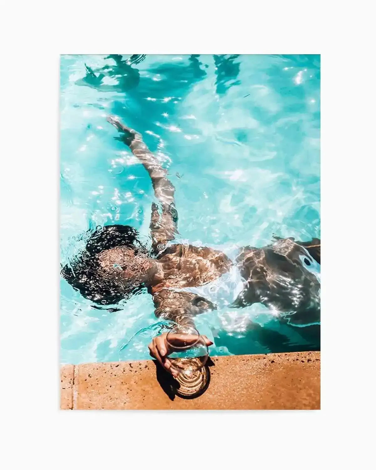 Poolside Bliss Art Print from Olive et Oriel where you can shop wallpaper and artworks online