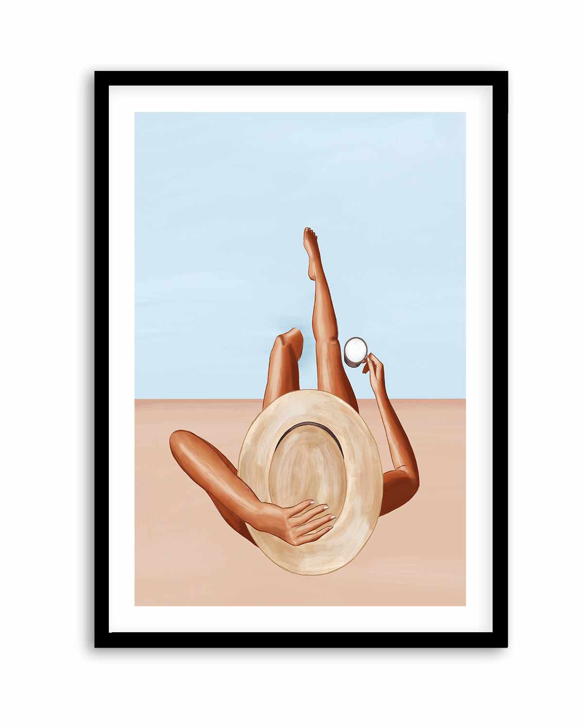 Poolside Girl By Ivy Green Illustrations | Art Print