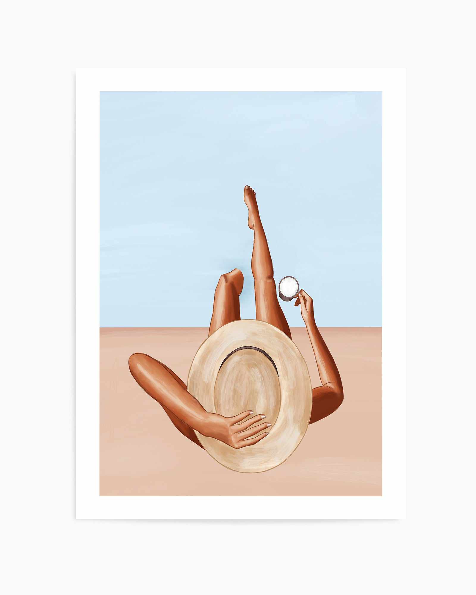 Poolside Girl By Ivy Green Illustrations | Art Print