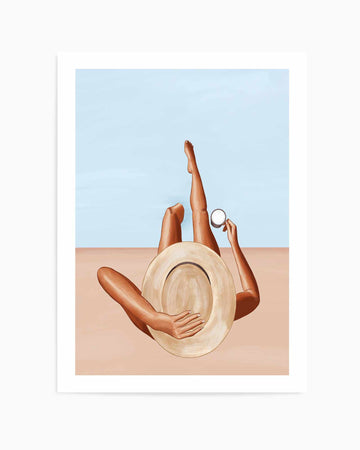 Poolside Girl By Ivy Green Illustrations | Art Print from Olive et Oriel where you can shop wallpaper and artworks online
