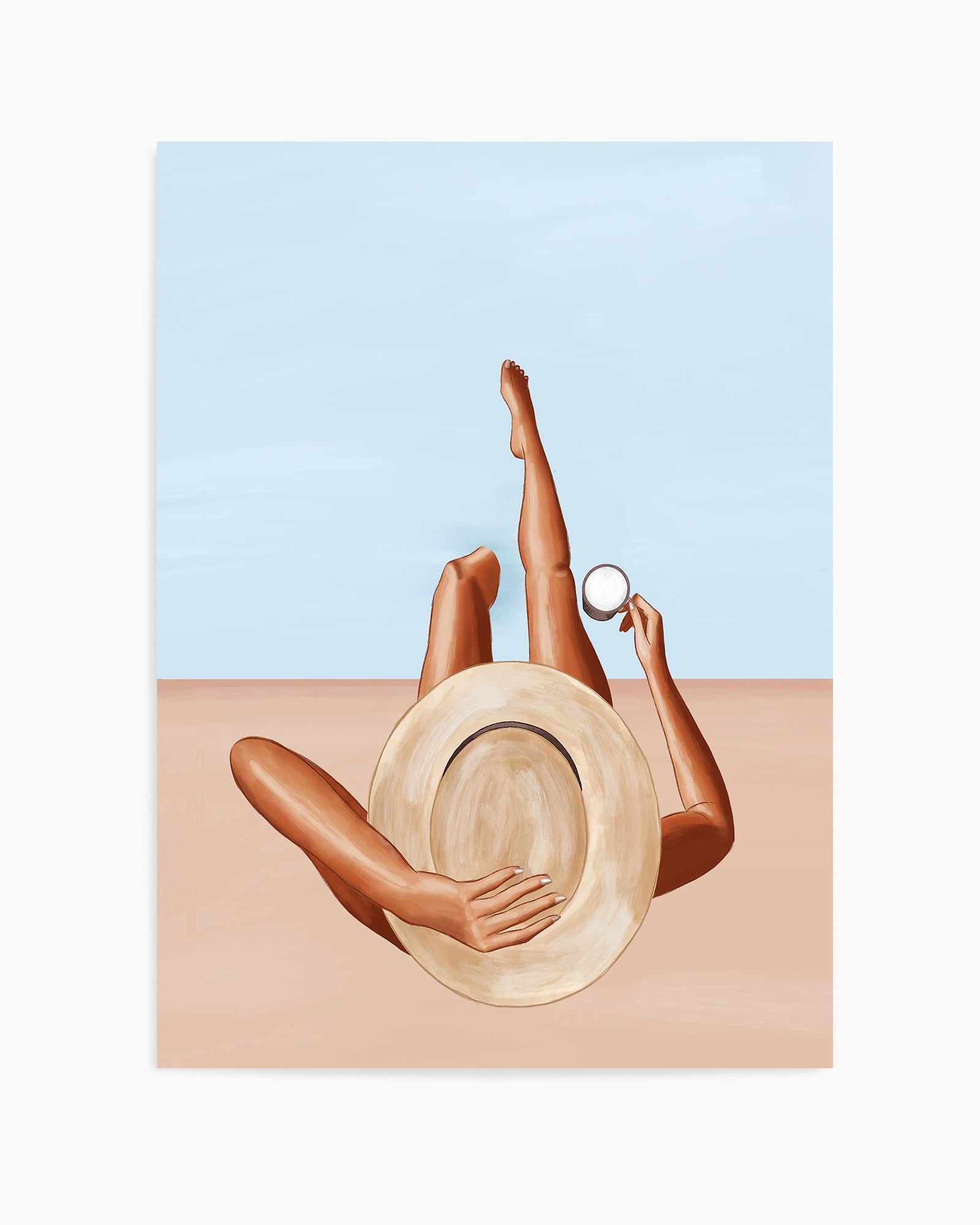 Poolside Girl By Ivy Green Illustrations | Art Print