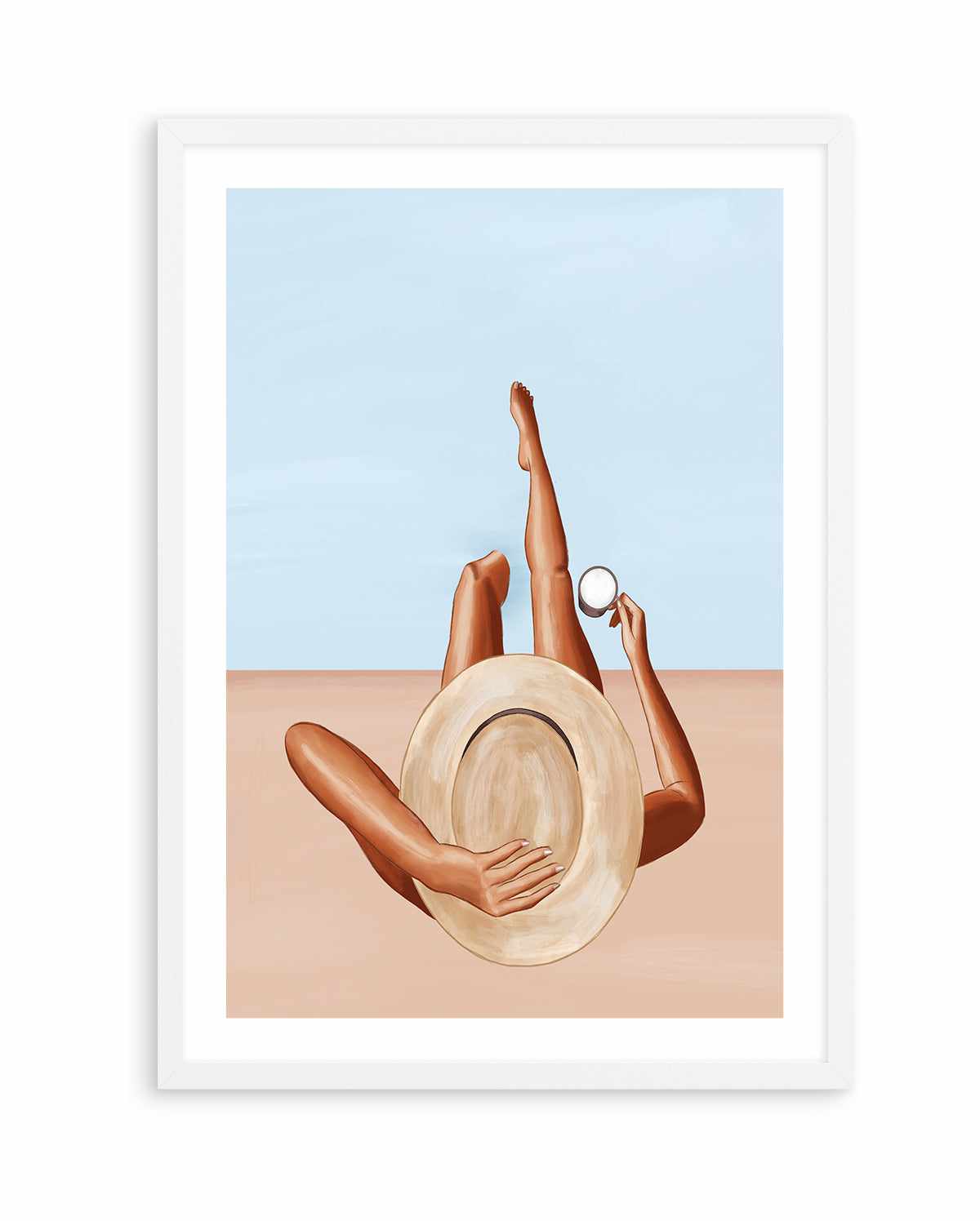 Poolside Girl By Ivy Green Illustrations | Art Print